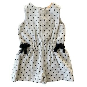 Zara Gray Polka Dot Kids Romper